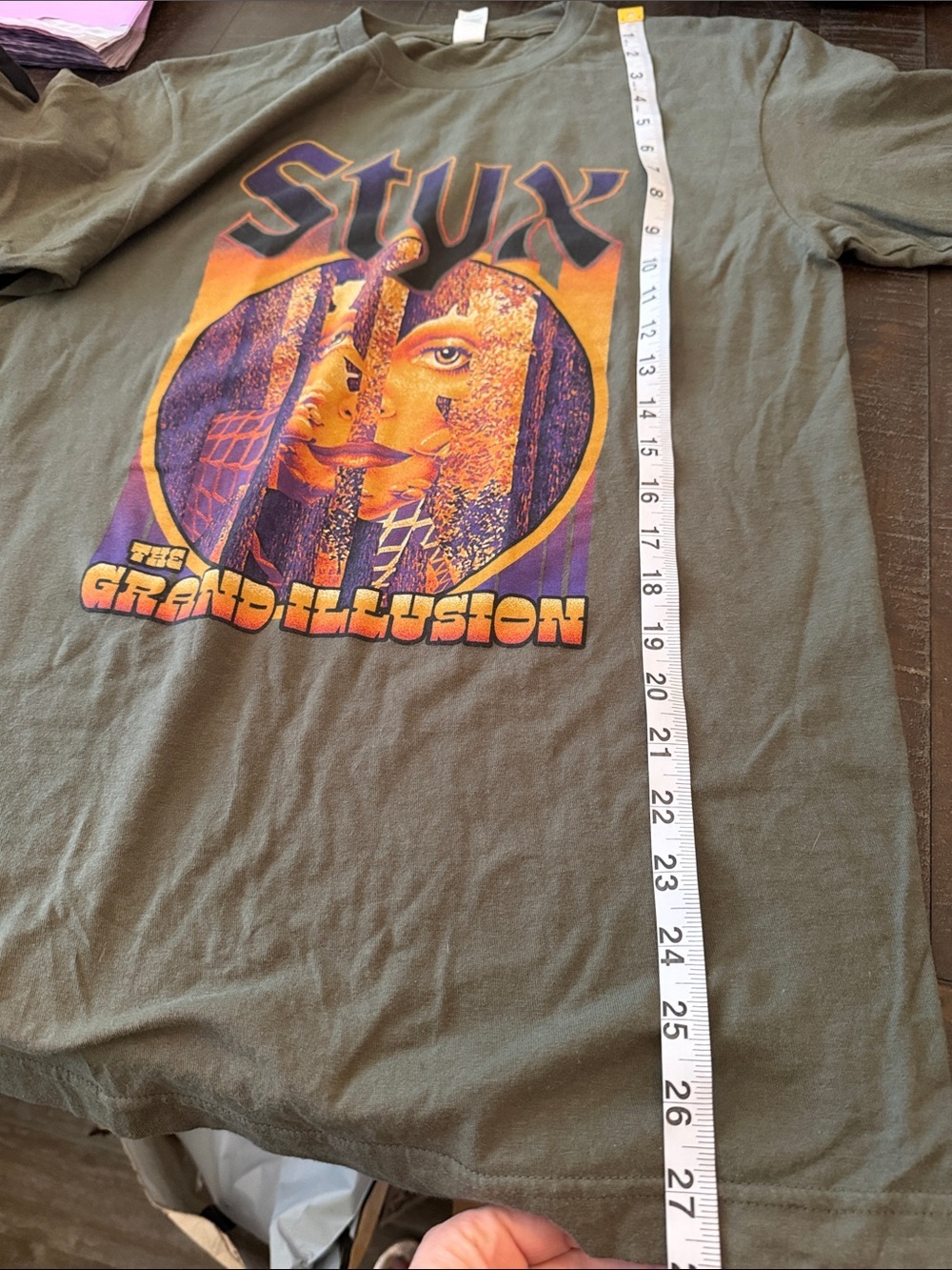 Styx Tour T-Shirt The Grand Illusion - Picture 5 of 5